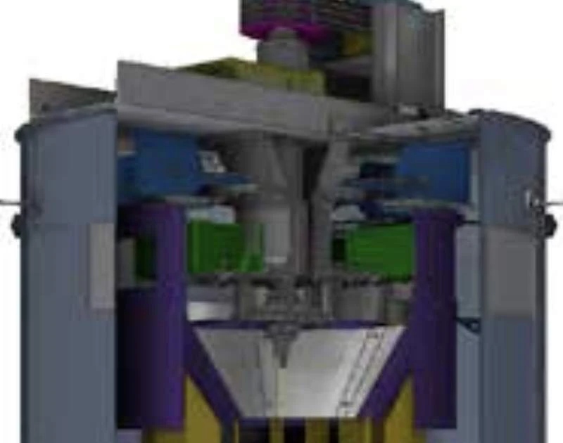 Vertical roller mill illustration